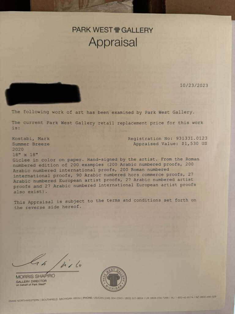 Mark Kostabi "Summer Breeze" - 2