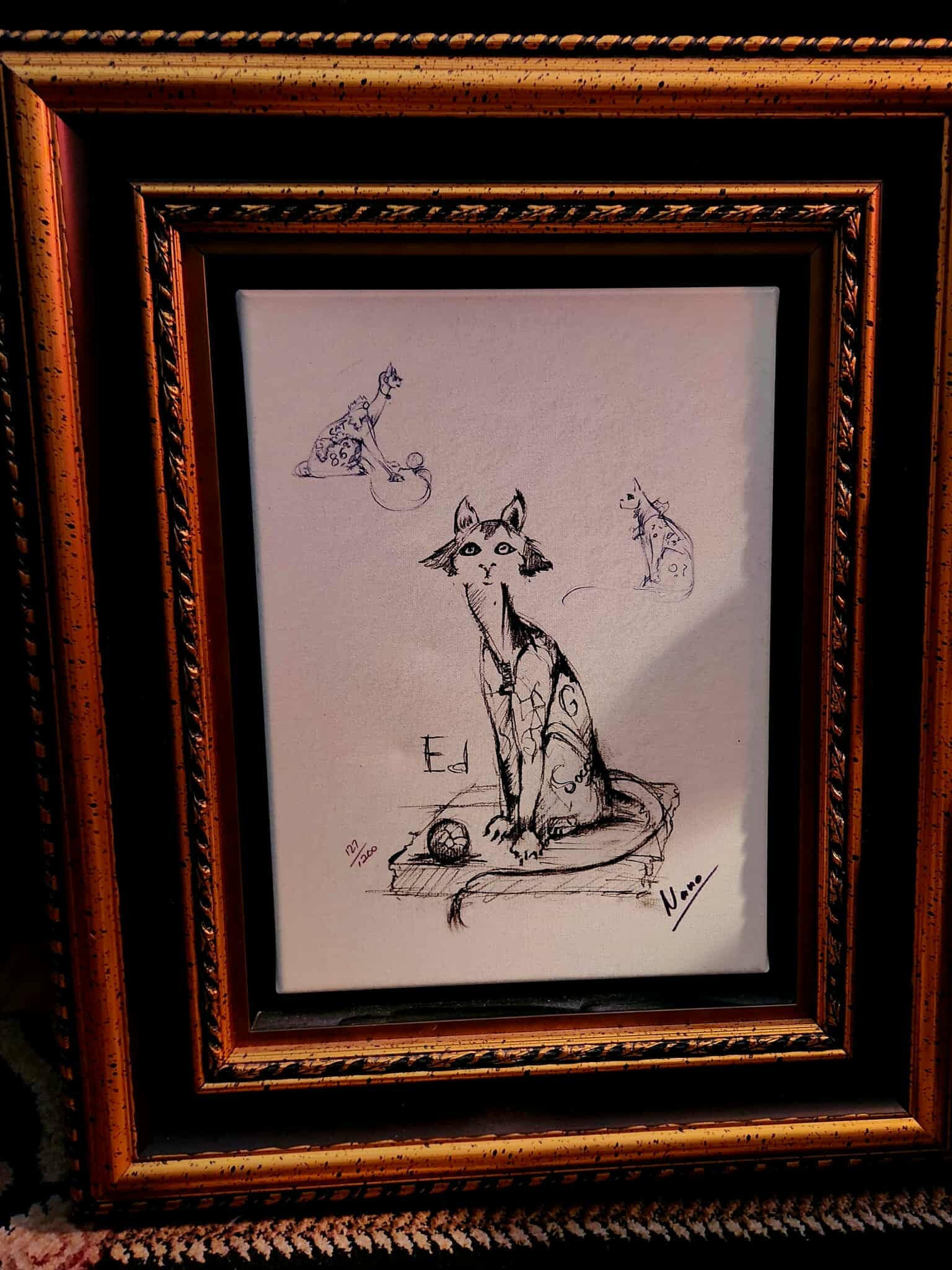 Nano Lopez Edison Giclee: Nano Lopez Edison Sketch Giclee no paperwork JA