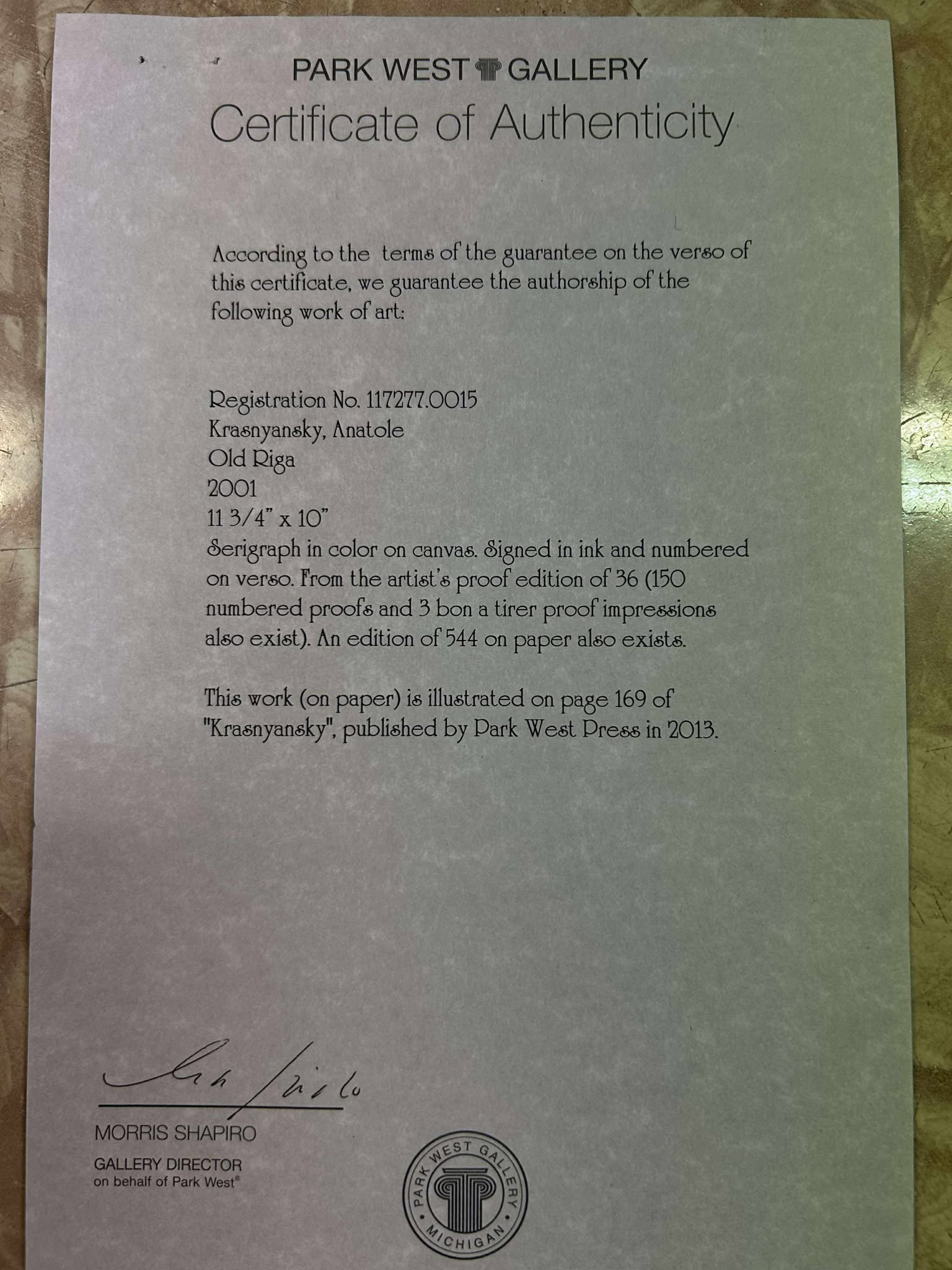 Anatole Krasnyansky Old Riga - 2