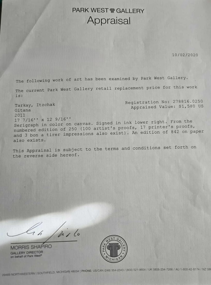 Itzchak Tarkay Gitana - 3