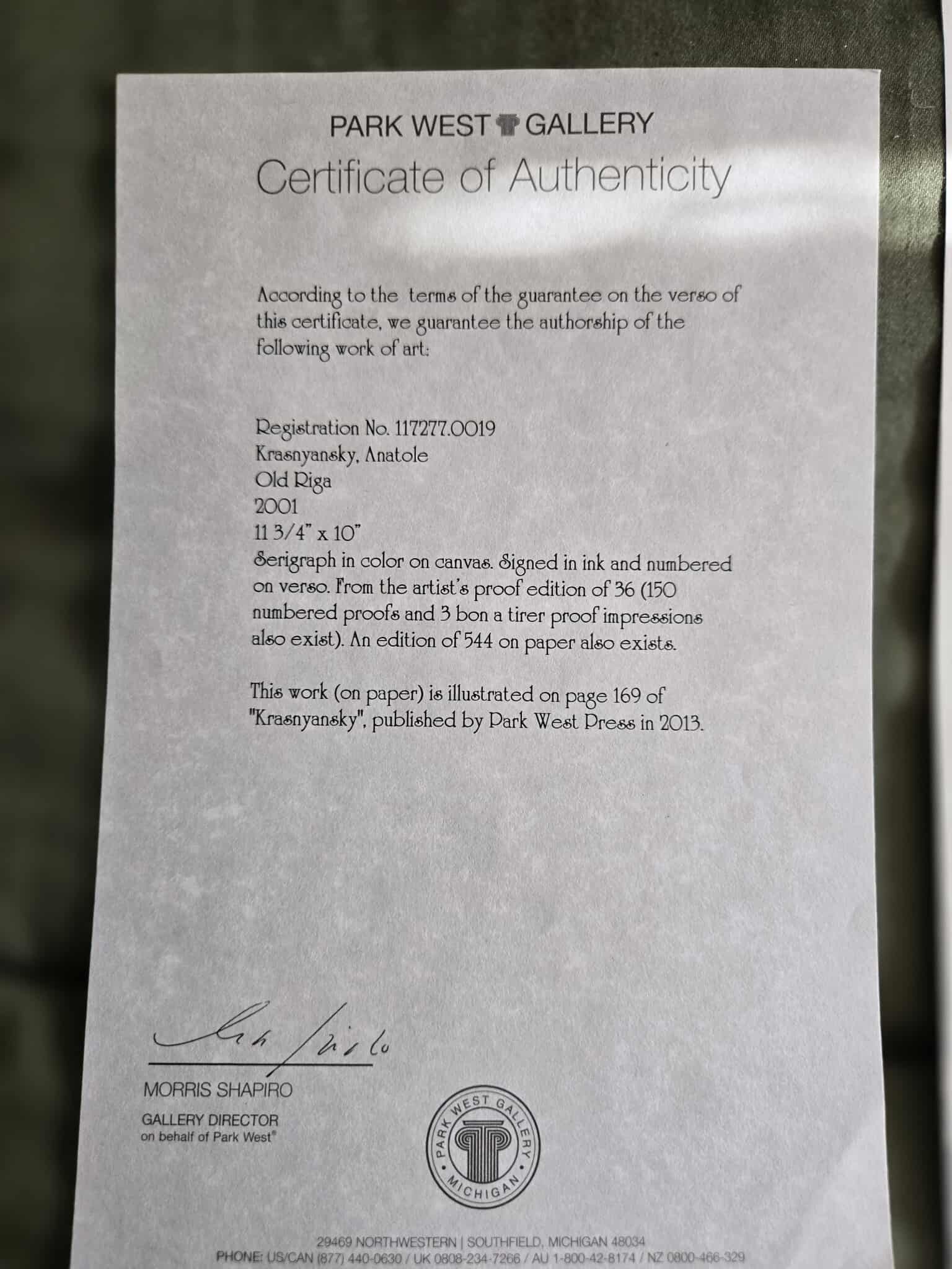 Anatole Krasnyansky Old Riga - 2