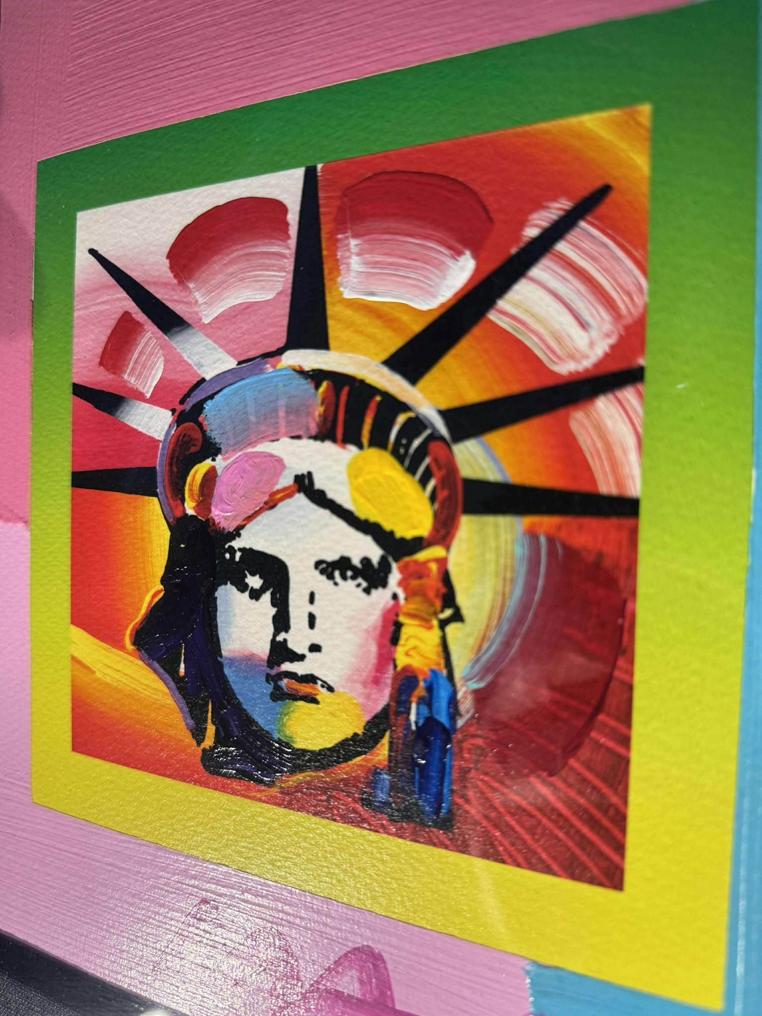 Peter Max Liberty Head II on Blends - 2