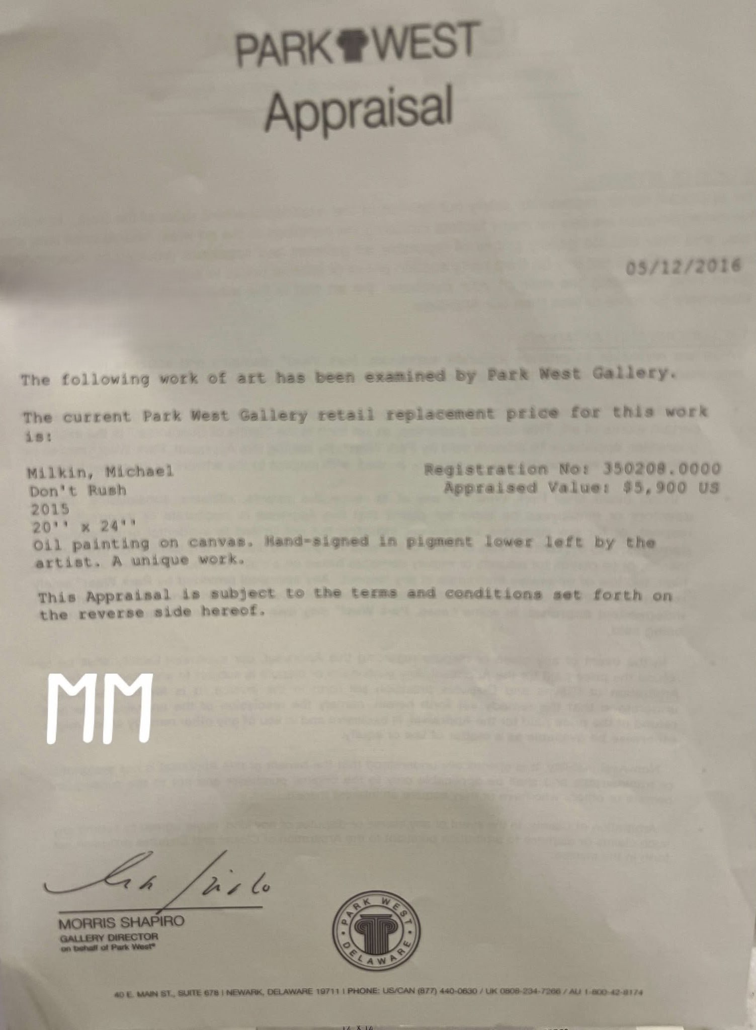 Michael Milkin Dont Rush Unique - 3