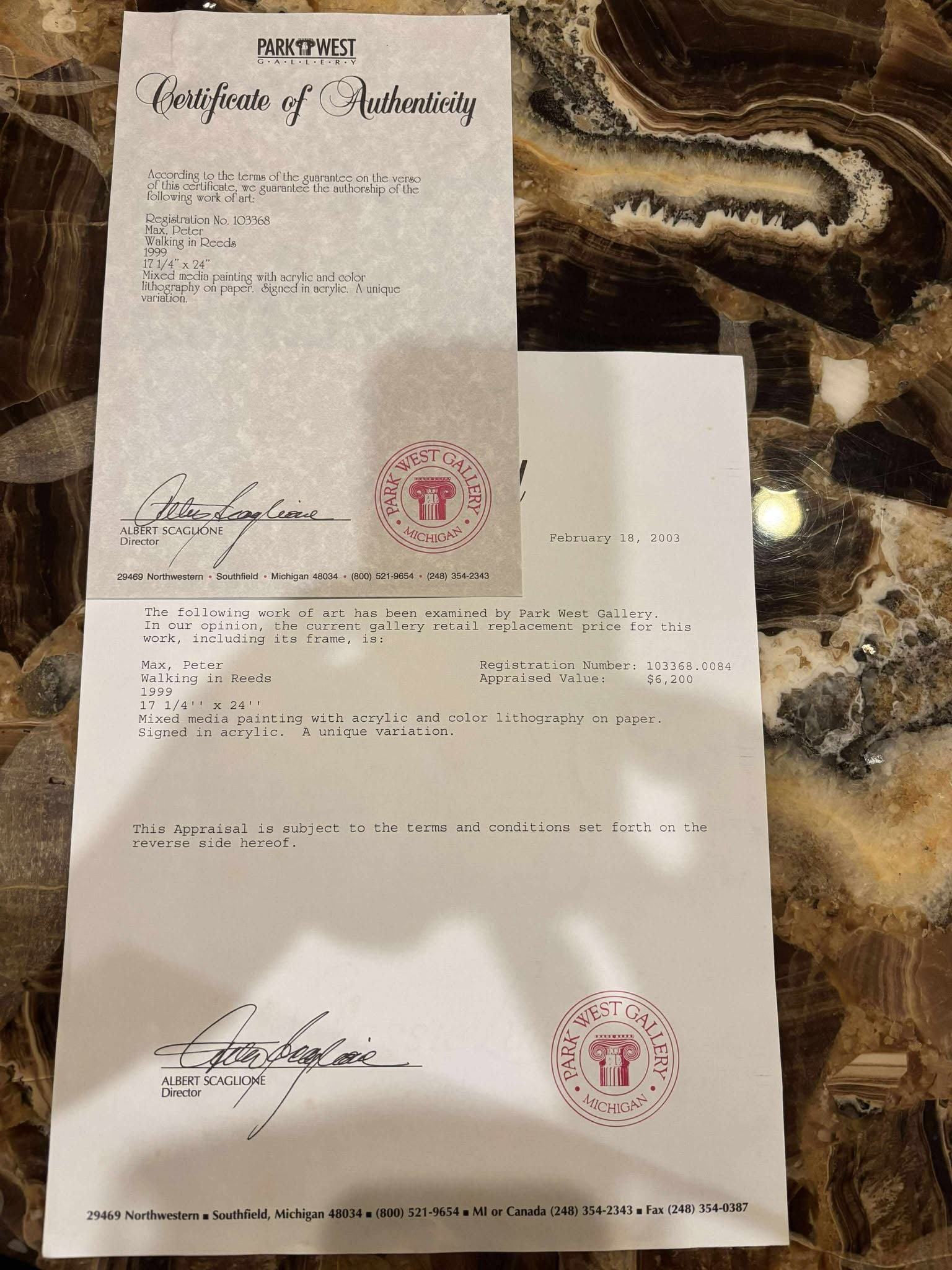 Peter Max Walking In Reeds - 2