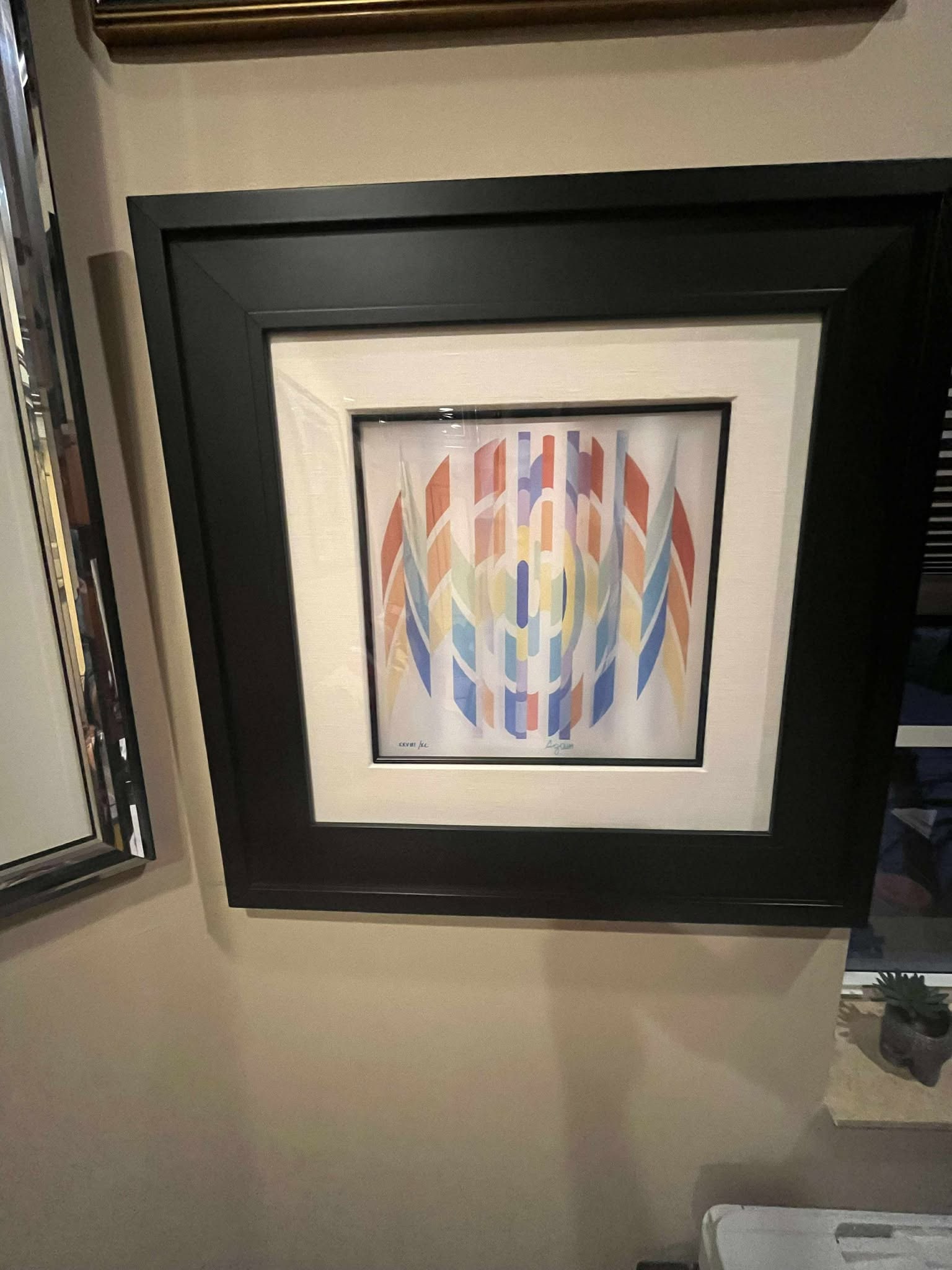Yaacov Agam Agam: Study for Kinetic Sculpture: Yaacov Agam (Agam: Study for Kinetic Sculpture) Signed by the artist. COA. RMS