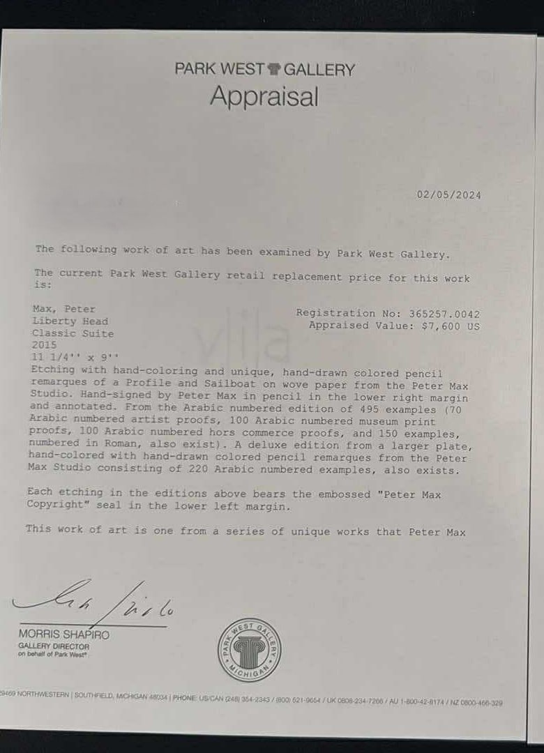 Peter Max Liberty Head Classic Suite - 5