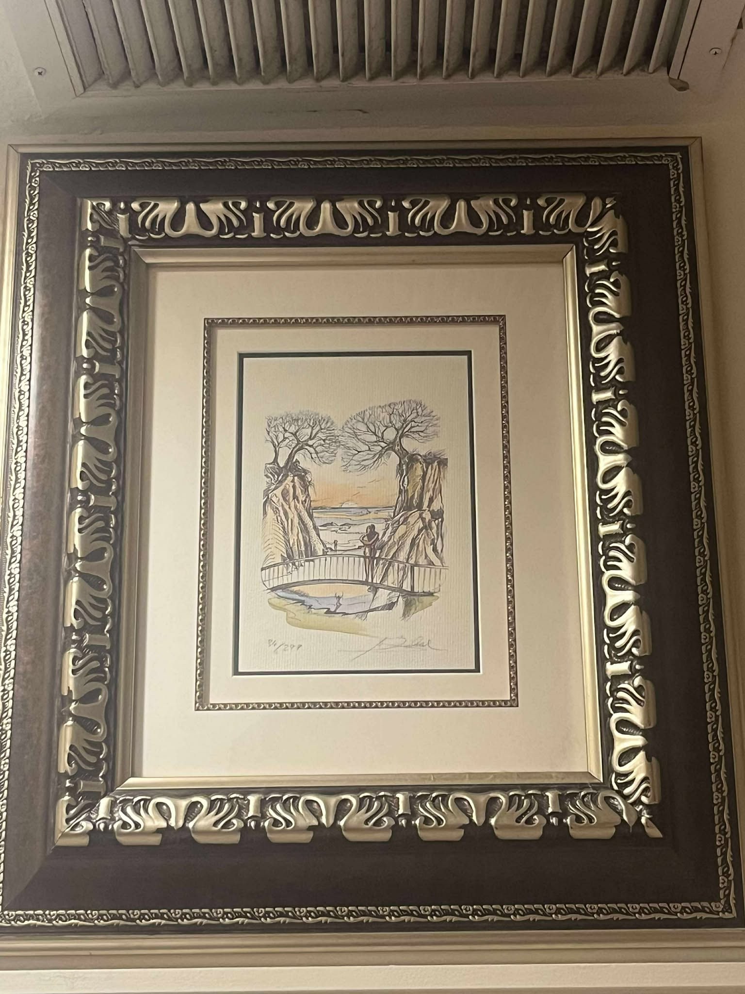 unknown artist landscape by the sea (1 of 2)