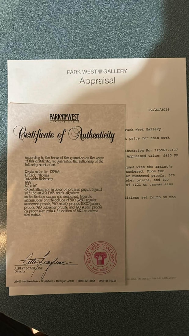 Thomas Kinkade Lakeside hideaway - 2