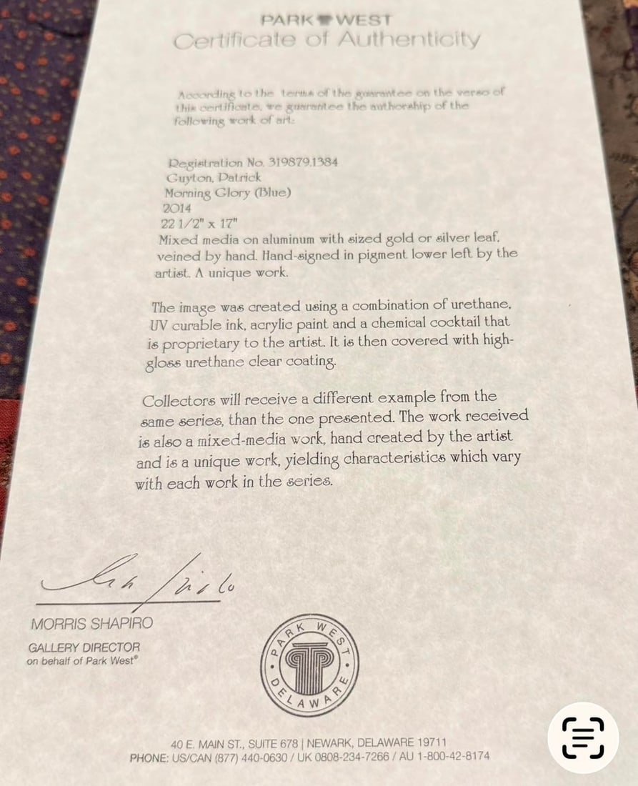 Patrick Guyton Morning Glory (Blue) - 2