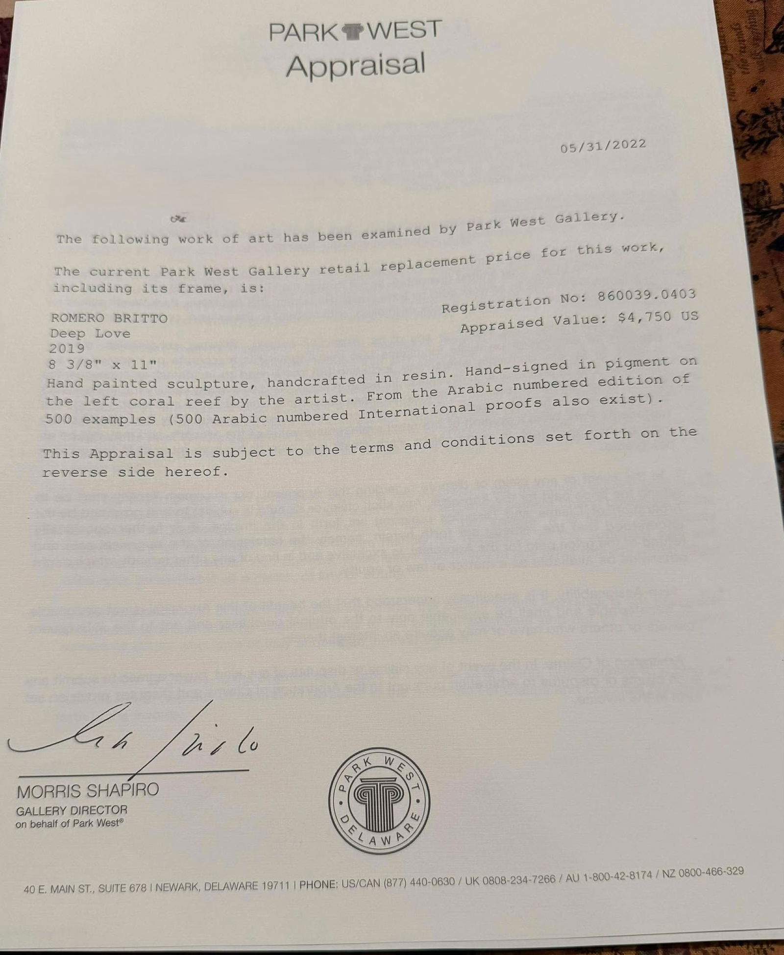 Romero Britto Deep Love - 2