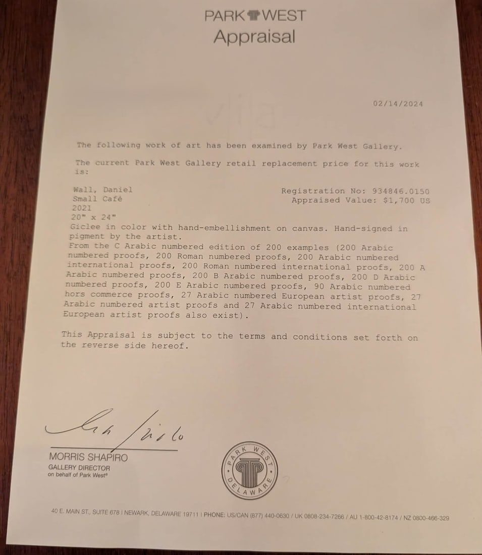 Daniel Wall Small Caf - 3