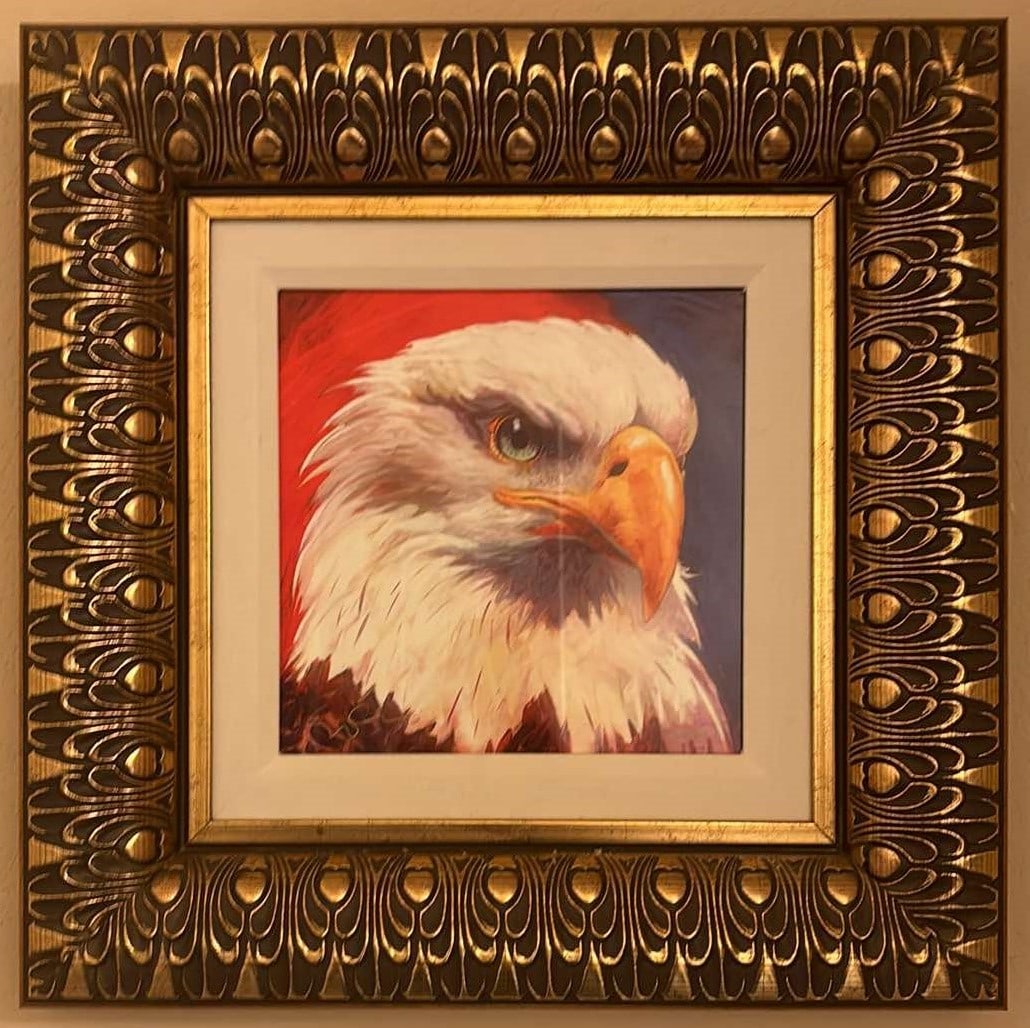 The Power and Glory: Simon Bull "The Power and Glory" 2016 10"x10" (Image size) Digital multiple on aluminum through dye sublimation. Hand-signed in in lower right by the artist. Gallery Framed, COA.