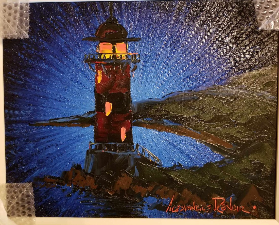 Sentinel: Alexander Renoir "Sentinel" 2019 16" x 20" Image size oil painting on canvas. Hand-signed in pigment lower right by the artist. A unique work. COA