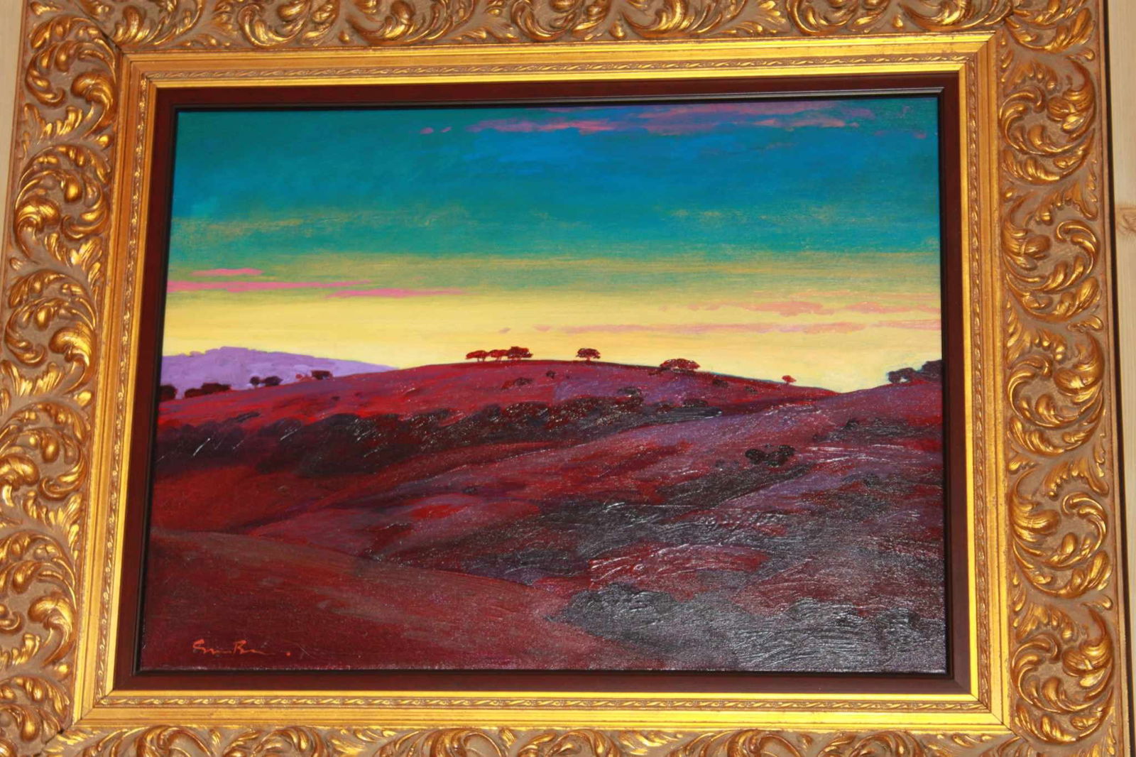 It's Been a Beautiful Day: Simon Bull "It's Been a Beautiful Day" 2006 18" x 24" Image size Oil painting on canvas. Signed in pigment in lower right. A unique work.