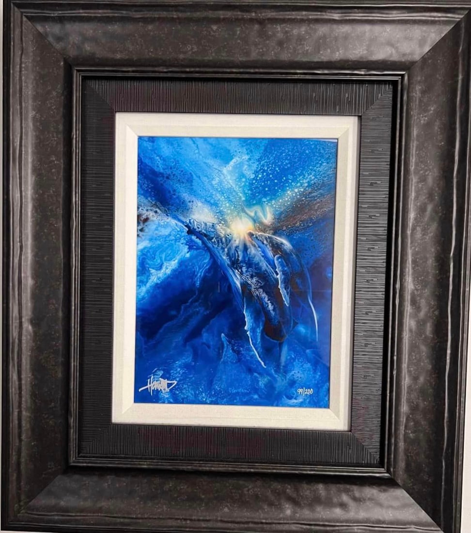 Humping: Ashton Howard "Humping" 2019 12" x 9" image size Digital multiple on aluminum through dye sublimation. Hand-signed in pigment lower left by the artist. LE 200 Gallery framed COA