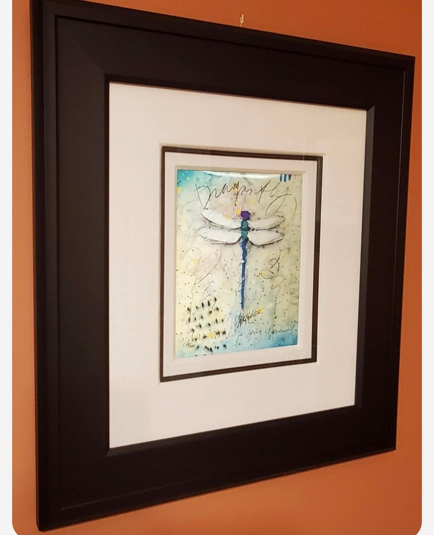 Tim Yanke "Blue Renewal": Tim Yanke "Blue Renewal" 2013 10" x 8" image size Lithographic image viewed through a lenticular lens. Hand signed by the artist in ink lower center LE 350 Gallery framed COA