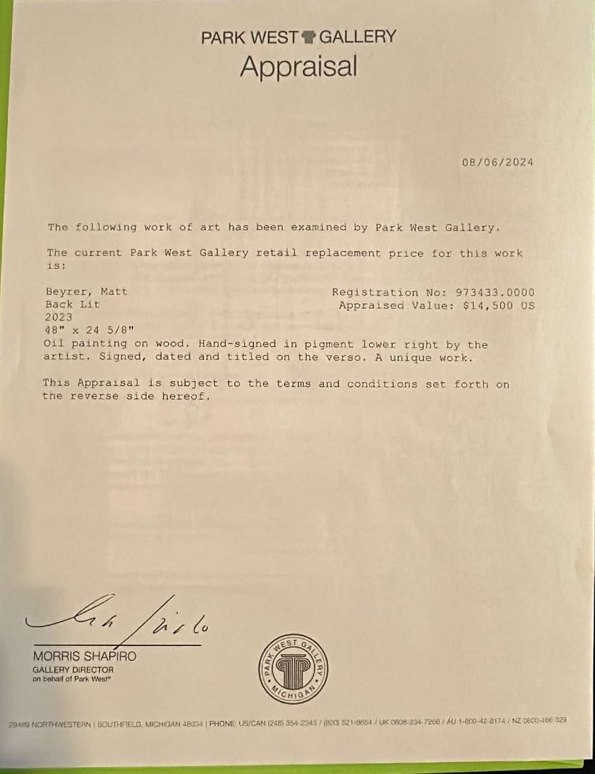 Matt Beyrer "Back Lit" Unique - 4