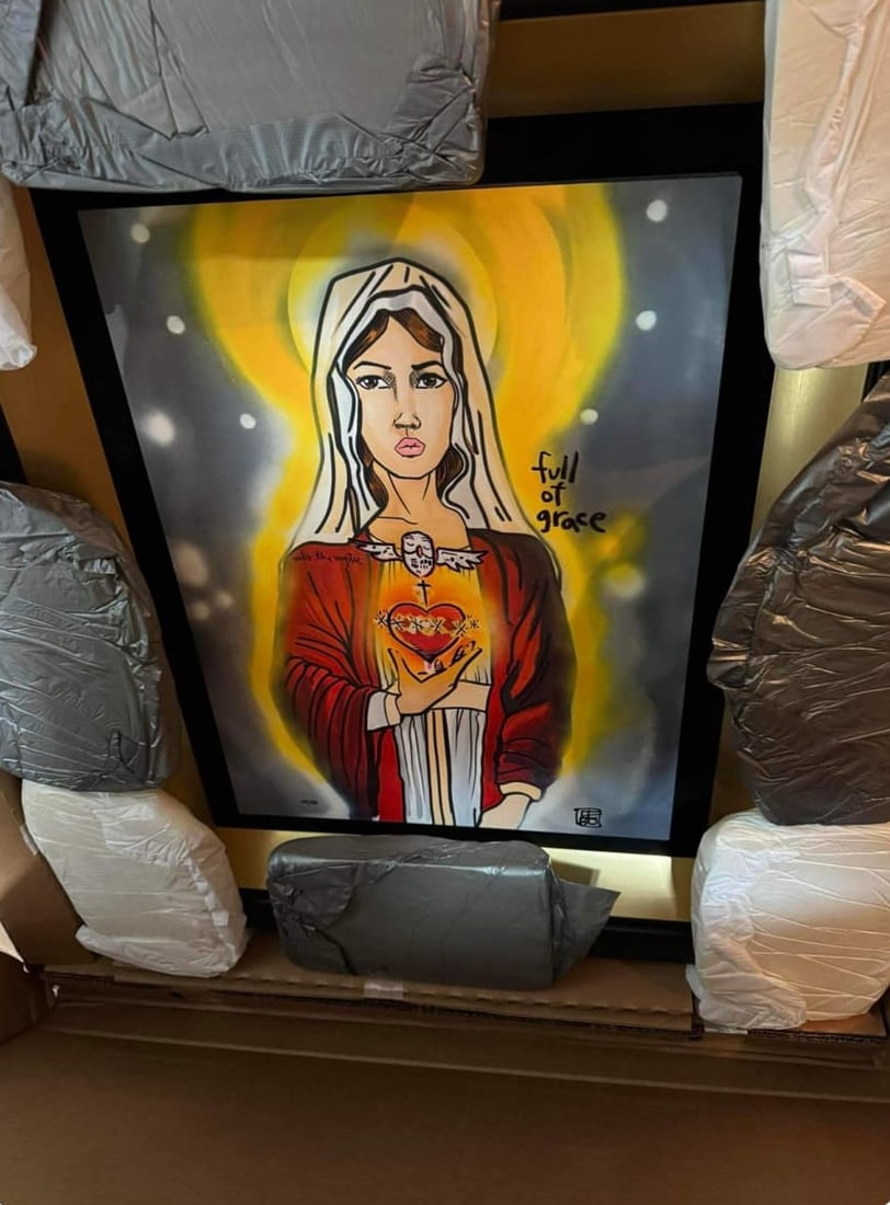 David Le Batard Lebo "Into the Mystic": David Le Batard Lebo "Into the Mystic" 2022 20" x 15" image size Caldograph (digital multiple through dye-sublimation on wood). Hand-signed by the artist. LE 200 COA