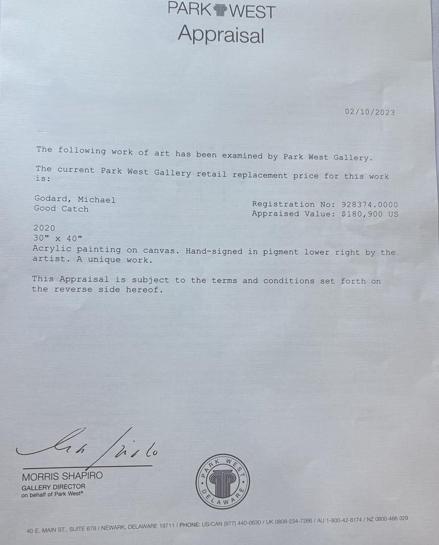 Michael Godard "Good Catch" Unique - 4