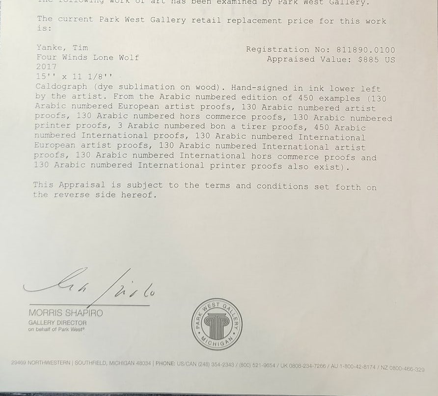 Tim Yanke "Four Winds Lone Wolf" - 4