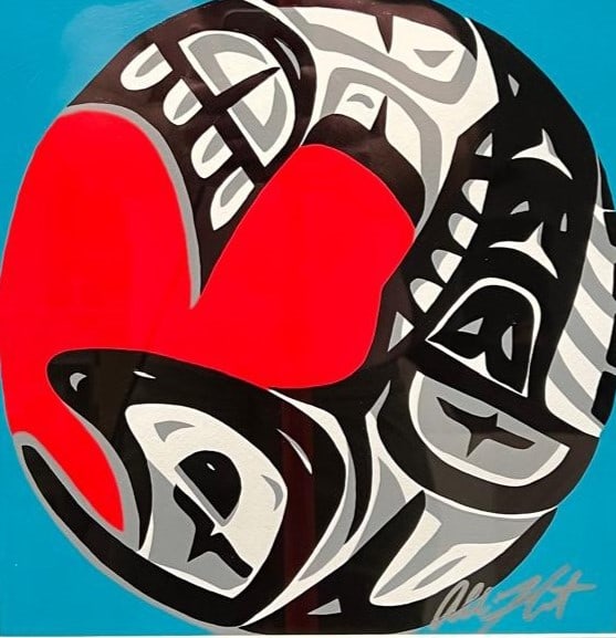 Allison Lefcort "Salmon Spawn" UNIQUE - 2