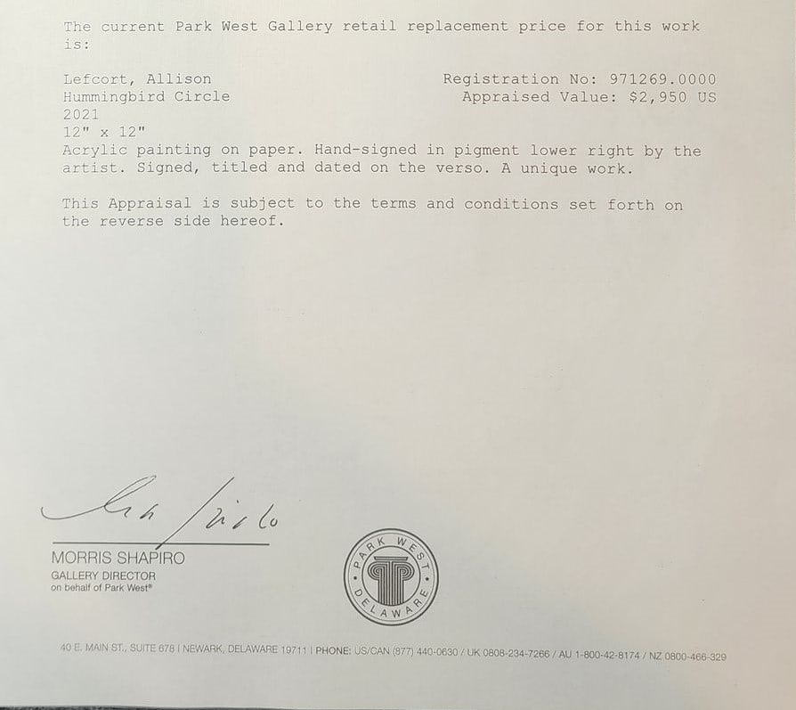 Allison Lefcort "Hummingbird Circle" UNIQUE - 4