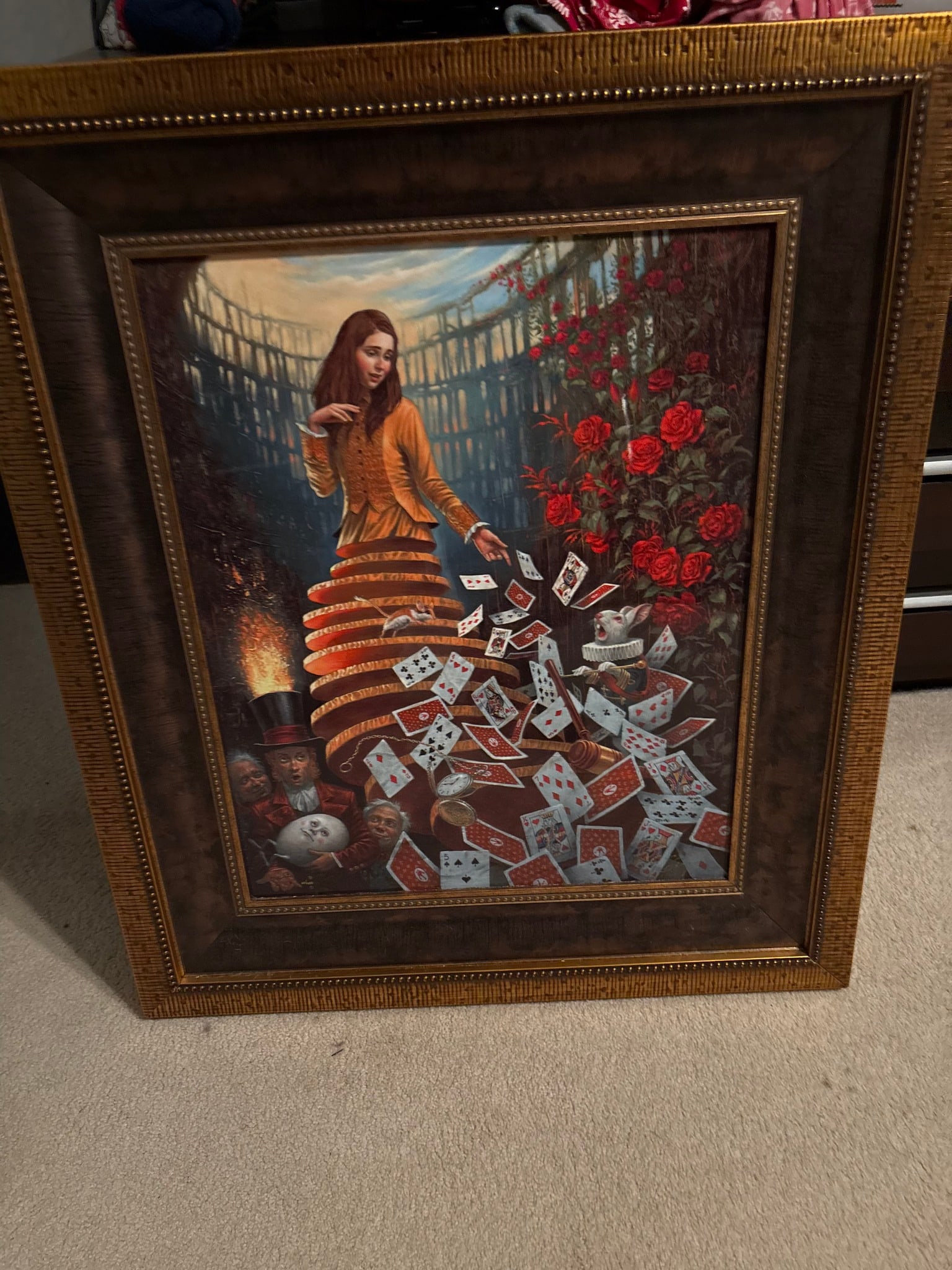 Michael Cheval Pack of Cards: Michael Cheval "Pack of Cards" Gallery framed, SB