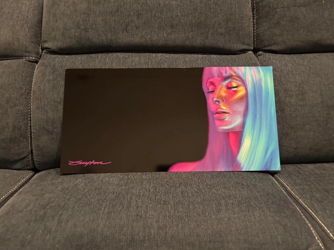 Patrick Guyton "Blinded by the Light" Unique: Patrick Guyton "Blinded by the Light" Unique 2022 12" x 24" mixed media painting