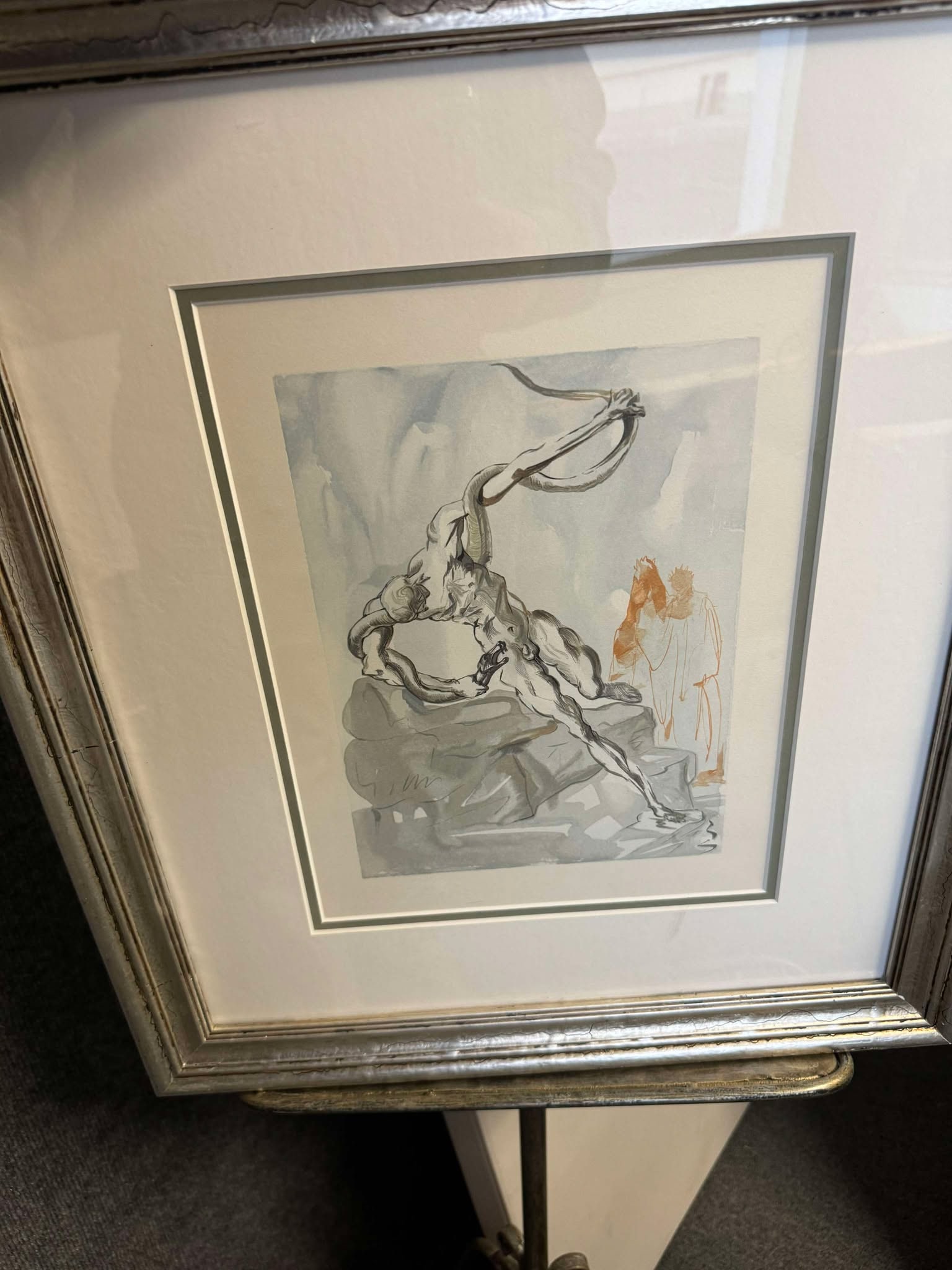 Salvador Dali "Die Diebe Die": Salvador Dali wood print