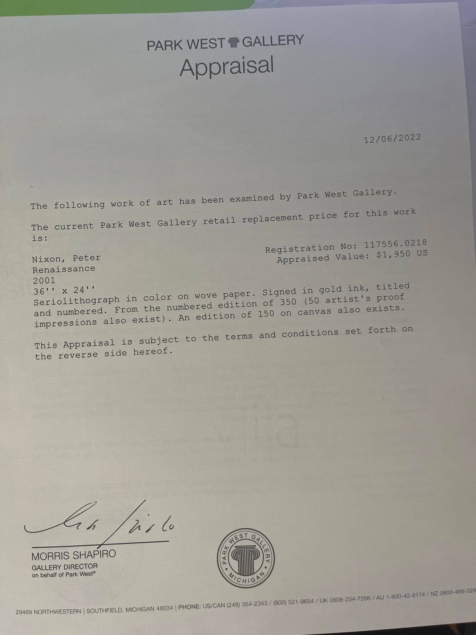 Peter Nixon "Renaissance" - 2