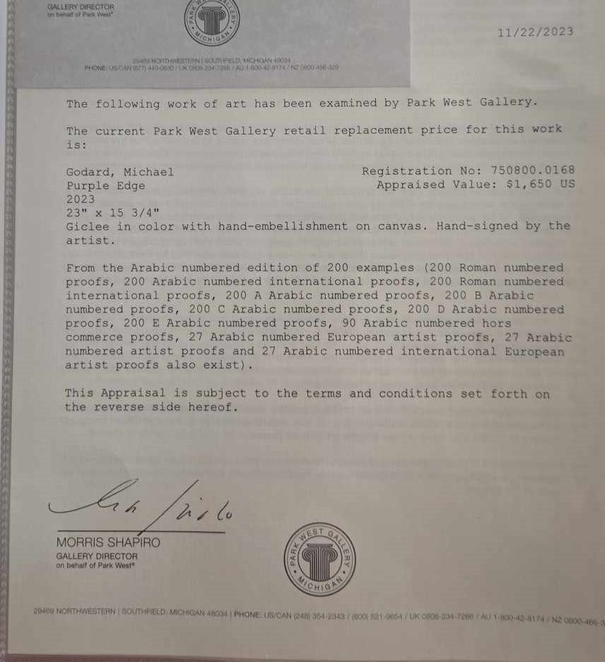 Michael Godard "Purple Edge" - 4