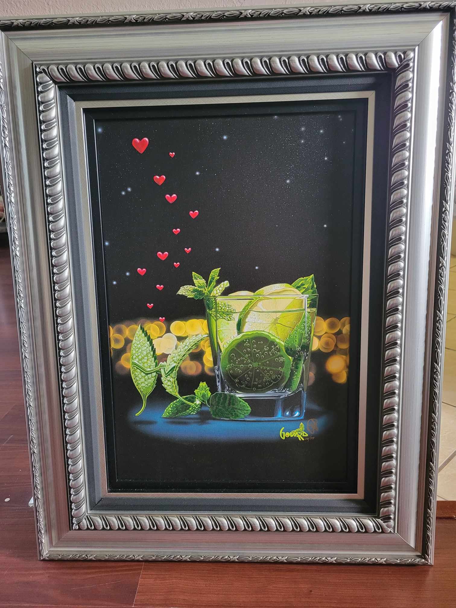 Michael Godard "Mint to Be": Michael Godard "Mint to Be" 2021 23 1/4" x 15 1/2" image size Giclee in color with hand-embellishment on canvas. Hand-signed by the artist. Gallery framed, COA, Appraisal