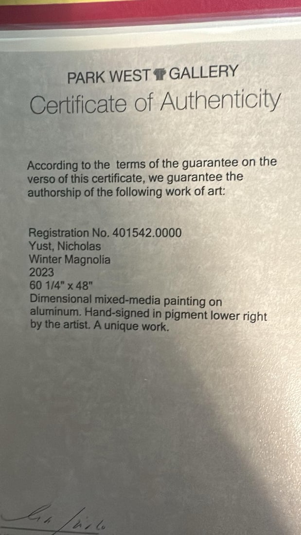 Nicholas Yust "winter Magnolia" UNIQUE - 3