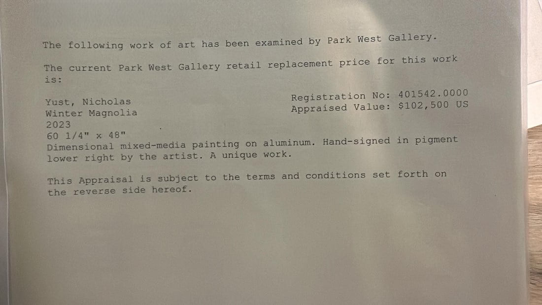 Nicholas Yust "winter Magnolia" UNIQUE - 4