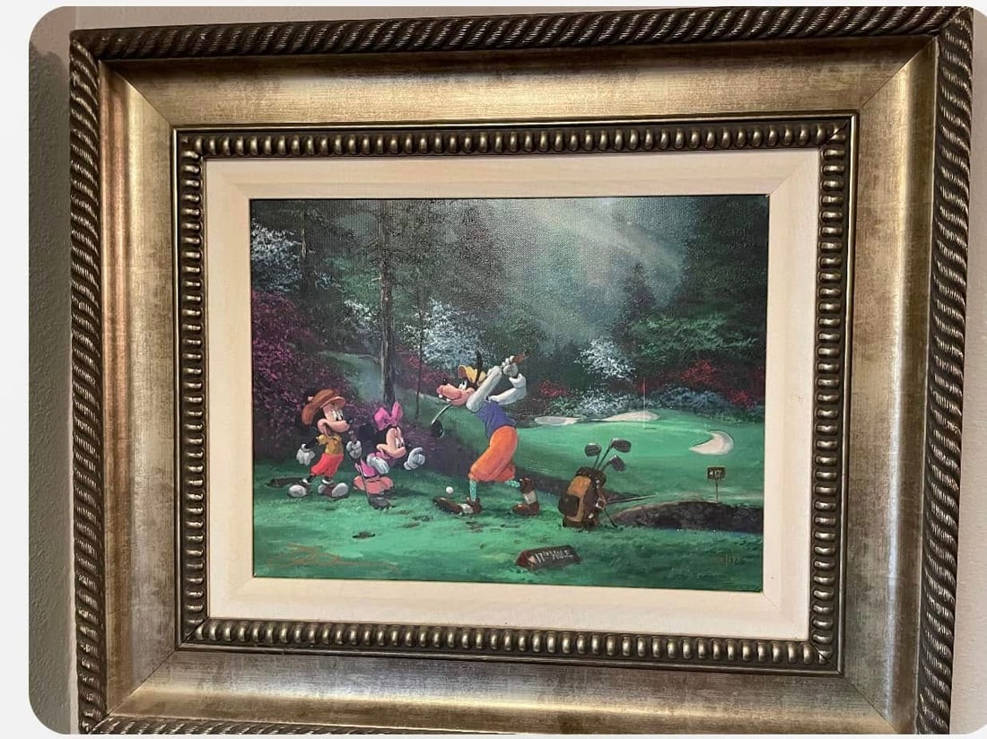 James Coleman "Goofing off": James Coleman "Goofing Off" 2003 12" x 16" image size Embellished giclee on canvas Signed and numbered COA