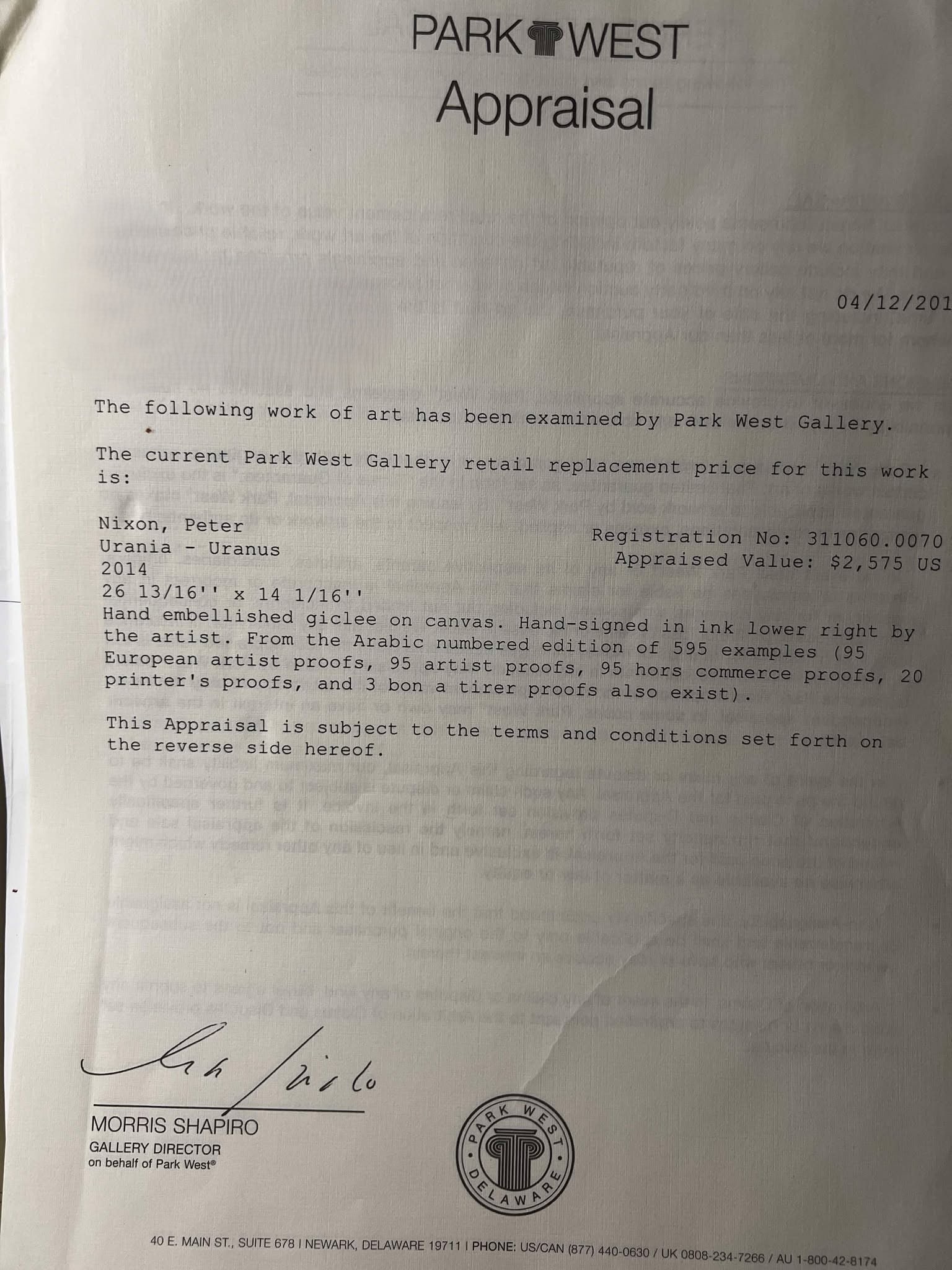 Peter Nixon "Urania - Uranus" - 3