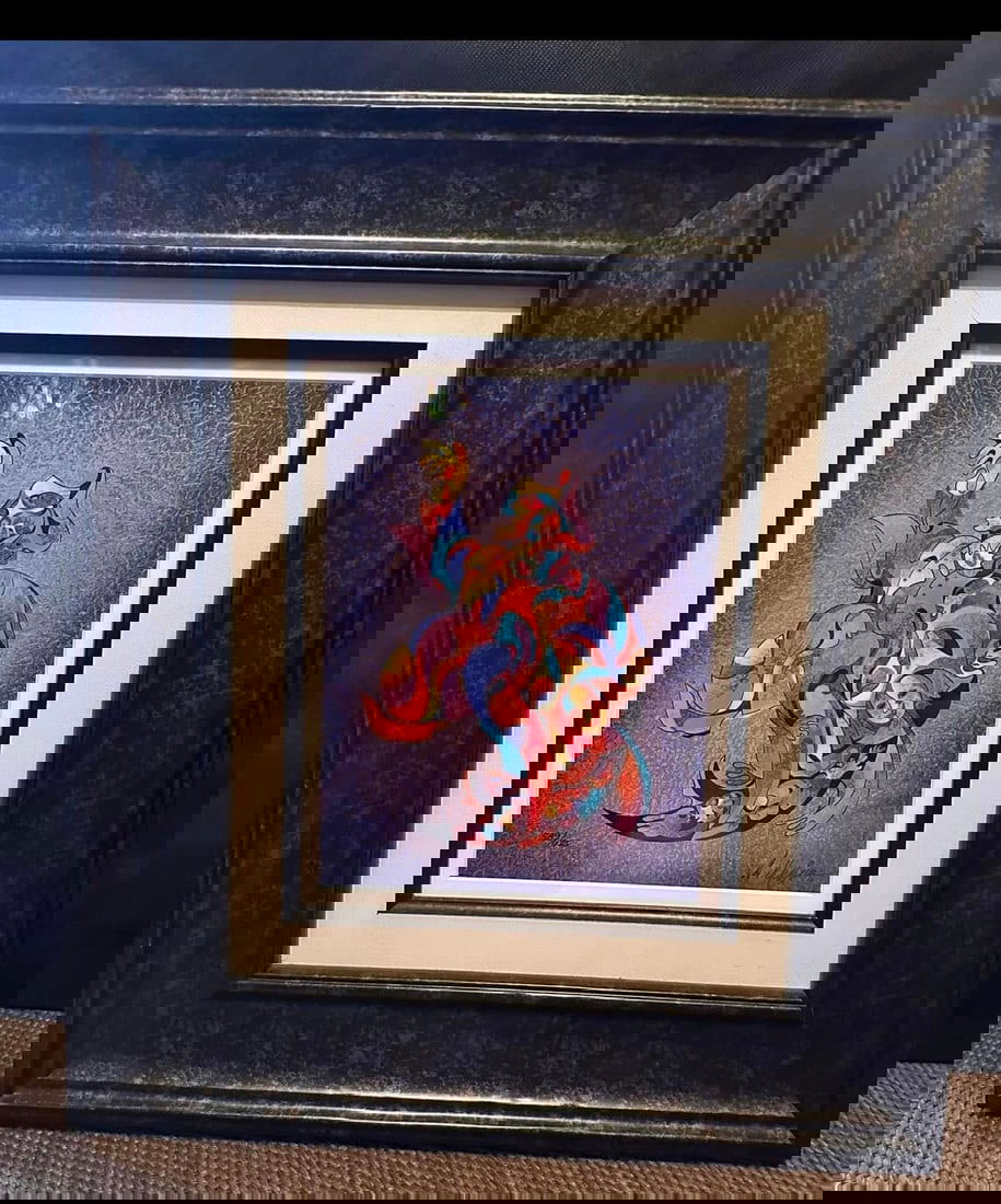 Anatole Krasnyansky "The Dance": Anatole Krasnyansky "The Dance" 2012 2013 (20 1/4 x 17 3/4) in color on wool paper, hand sound in ink by the artist