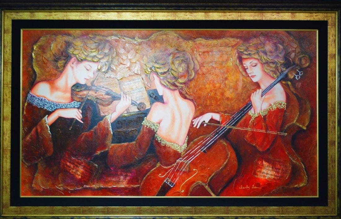 Charles Lee Untitled painting: Charles Lee Untitled work 55" x 87" image size