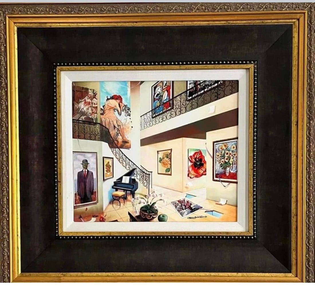 Orlandy Quevedo "A Day of Love": Orlando Quevedo "A Day of love" 2017 11 1/2" x 13 1/2" image size Digital multiple on aluminum through dye sublination Hand-signed in pigment lower right by the artist. LE COA