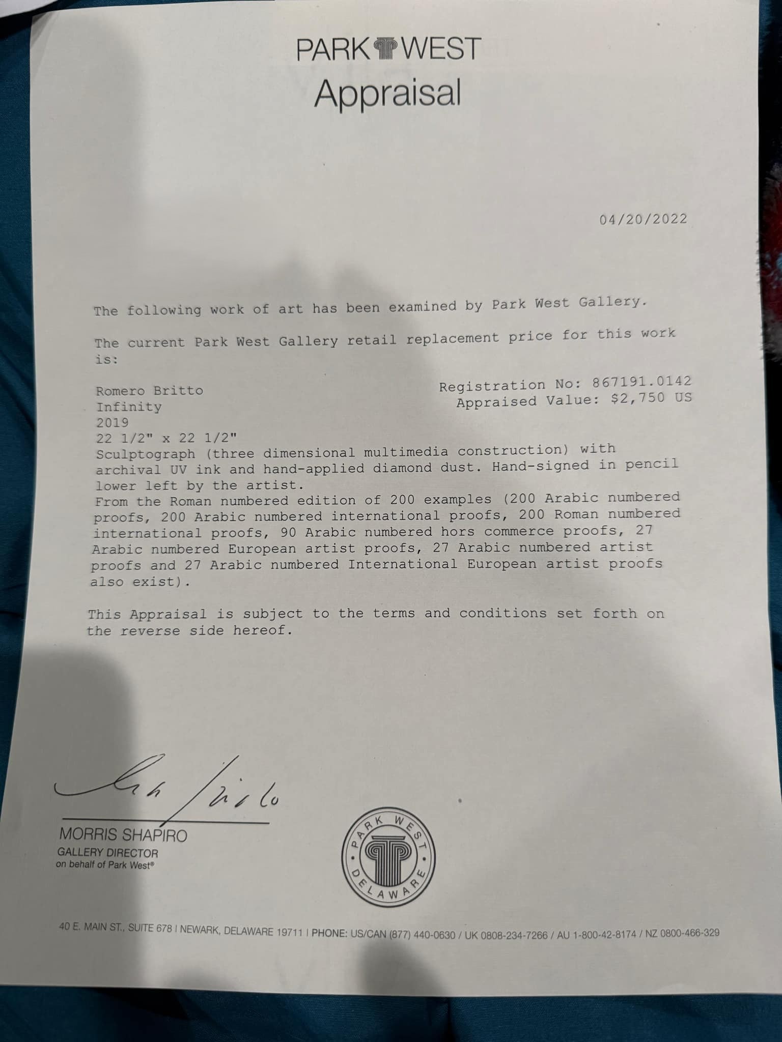 Romero Britto "Infinity" - 4