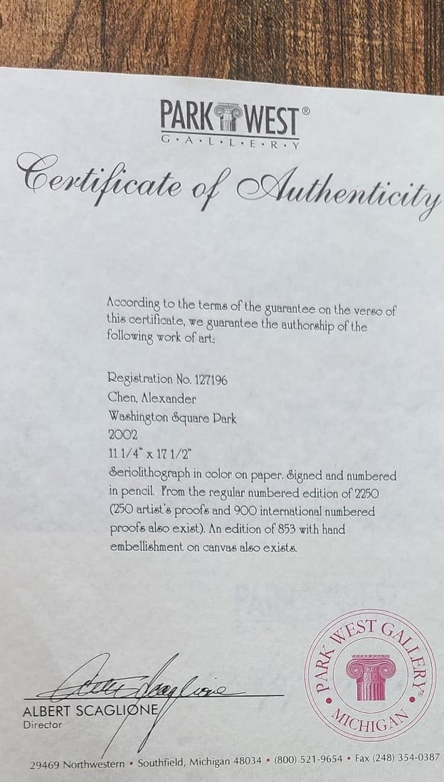 Alexander Chen "Washington Square Park" - 4