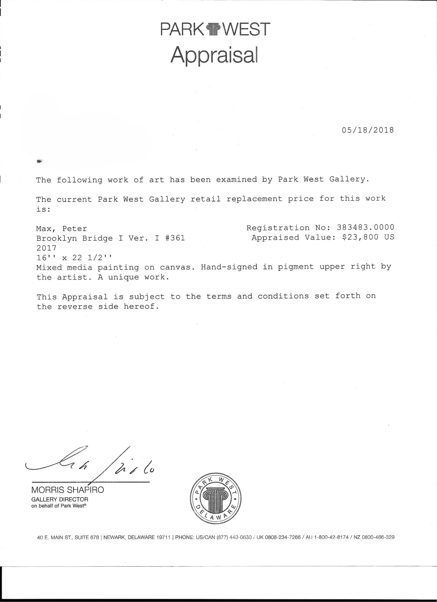 Peter Max Brooklyn Bridge 1 ver num 361 - 3