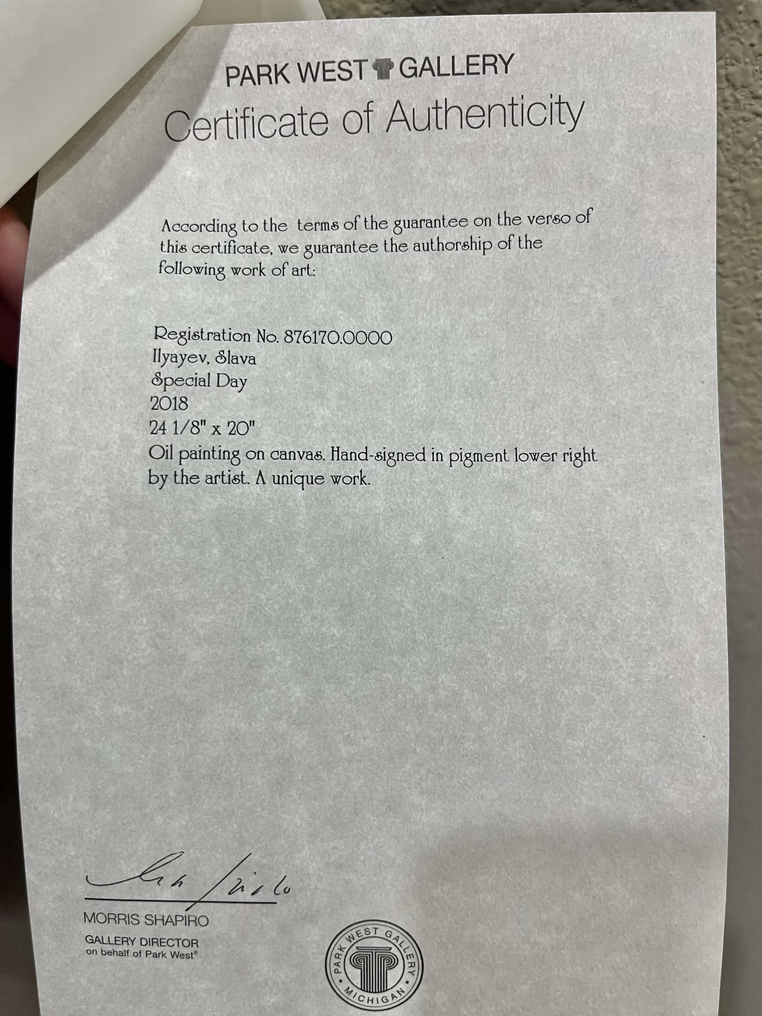 Slava Ilyayev Special Day Unique - 2