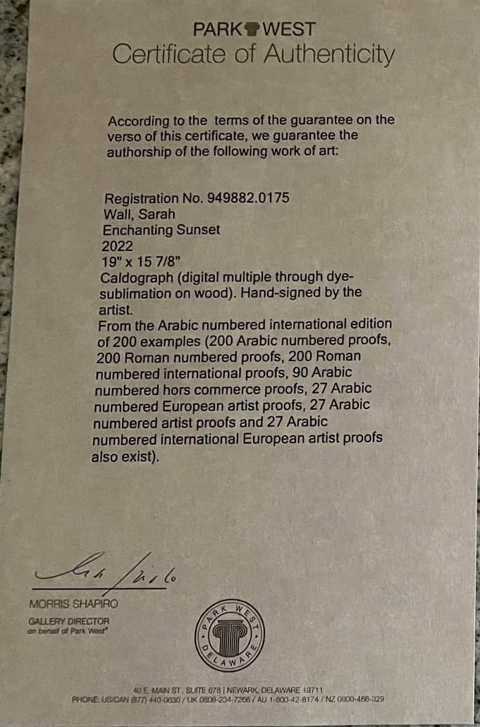 Sarah Wall Enchanting Sunset - 2