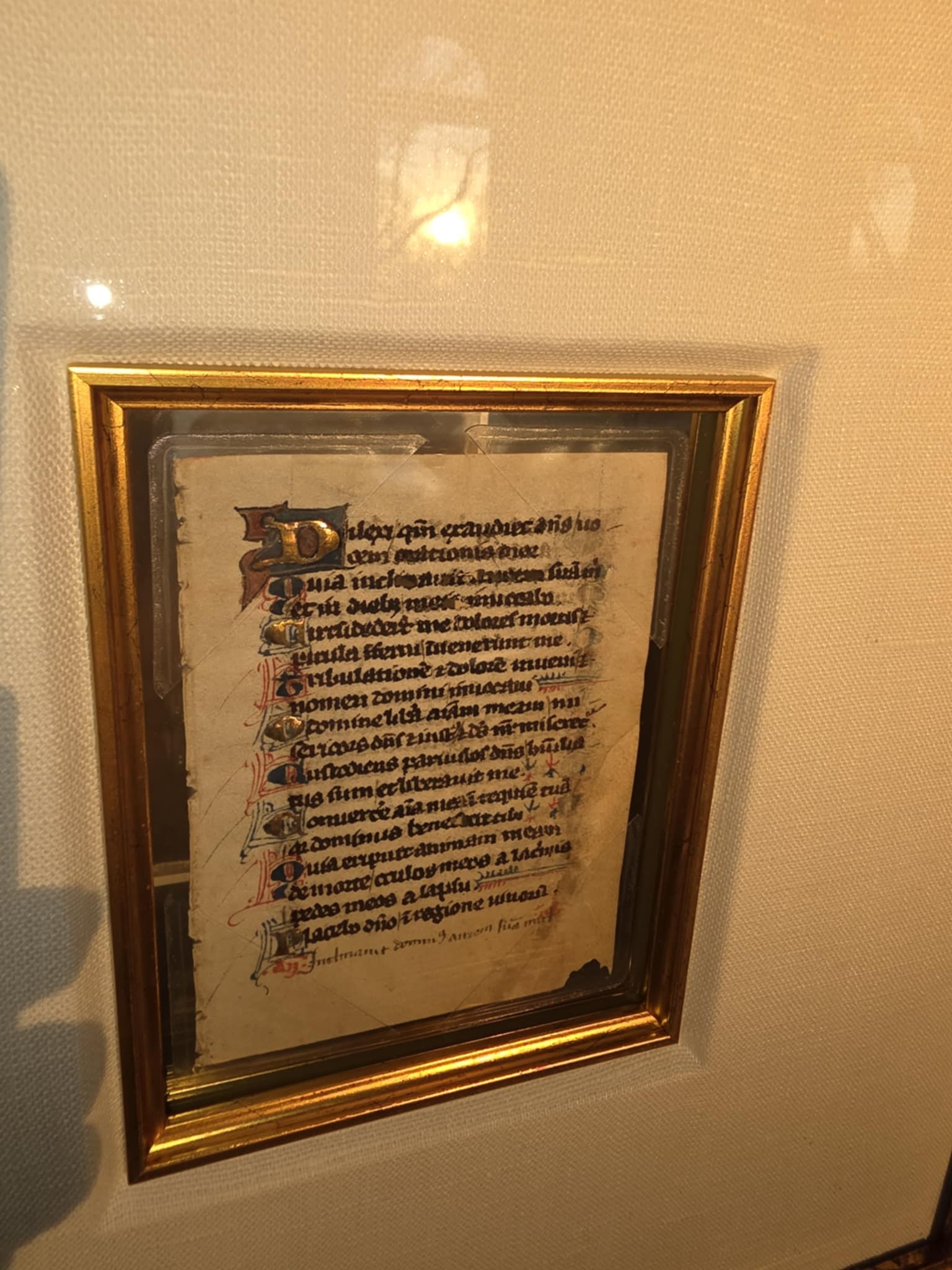 Manuscript Leaf from a Psalter - 5