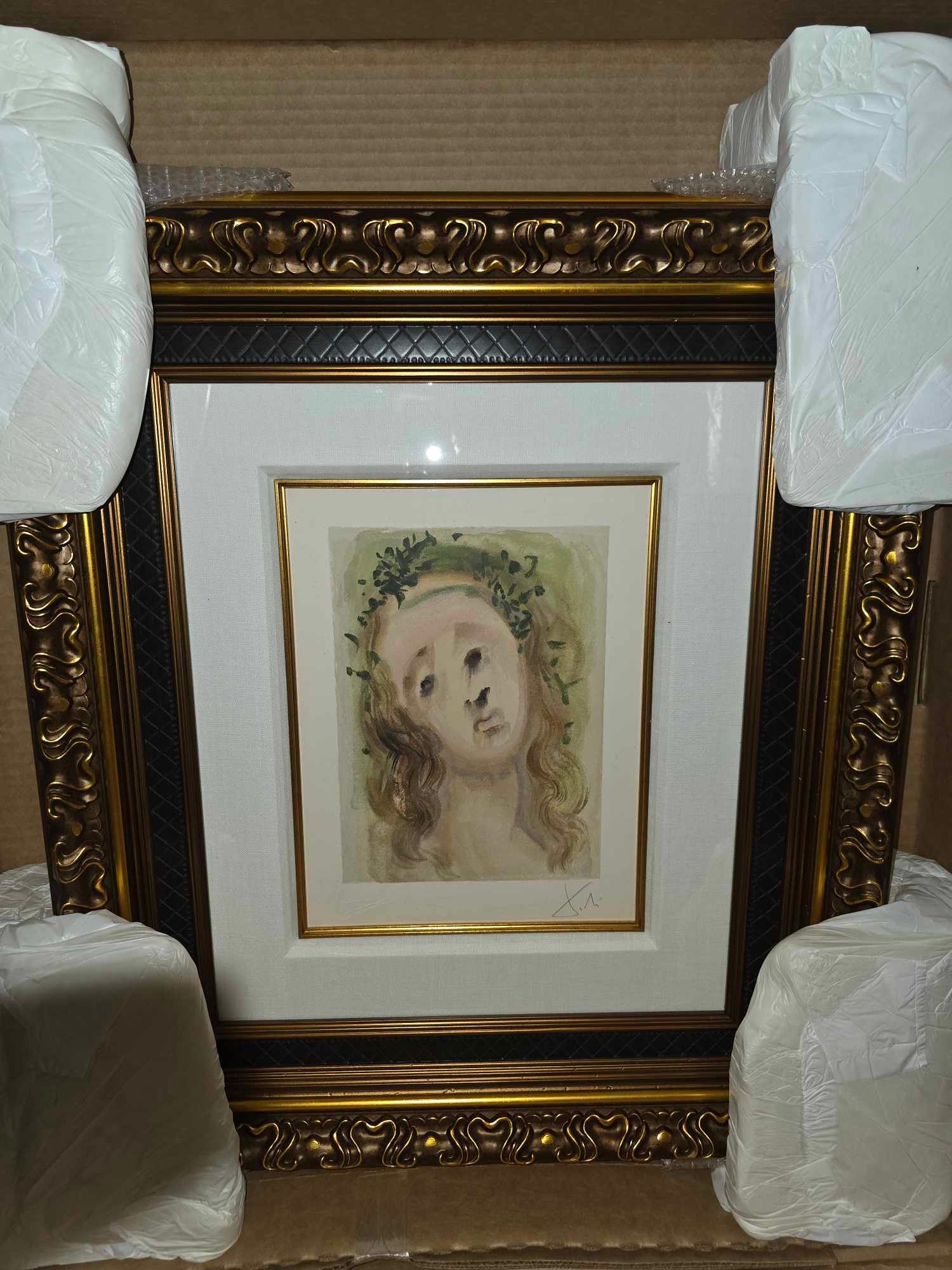 Salvador Dali "Divine Comedy - Purgatory 10" The Face of Virgil (1 of 5)