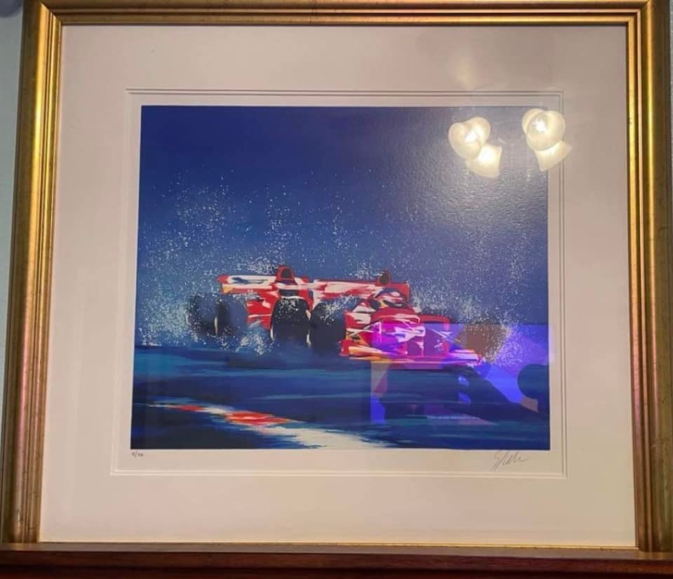 Spahn "Formula I": Spahn "Formula I" 14 1/4" X 17 1/4" image size Serigraph in color on wove paper numerals. paper. From the edition Signed in pencil and numbered Gallery matted and framed LE of 20 COA