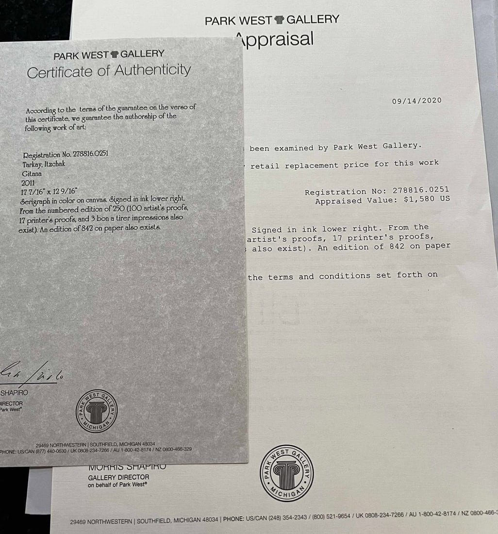 Itzchak Tarkay "Gitana" - 4