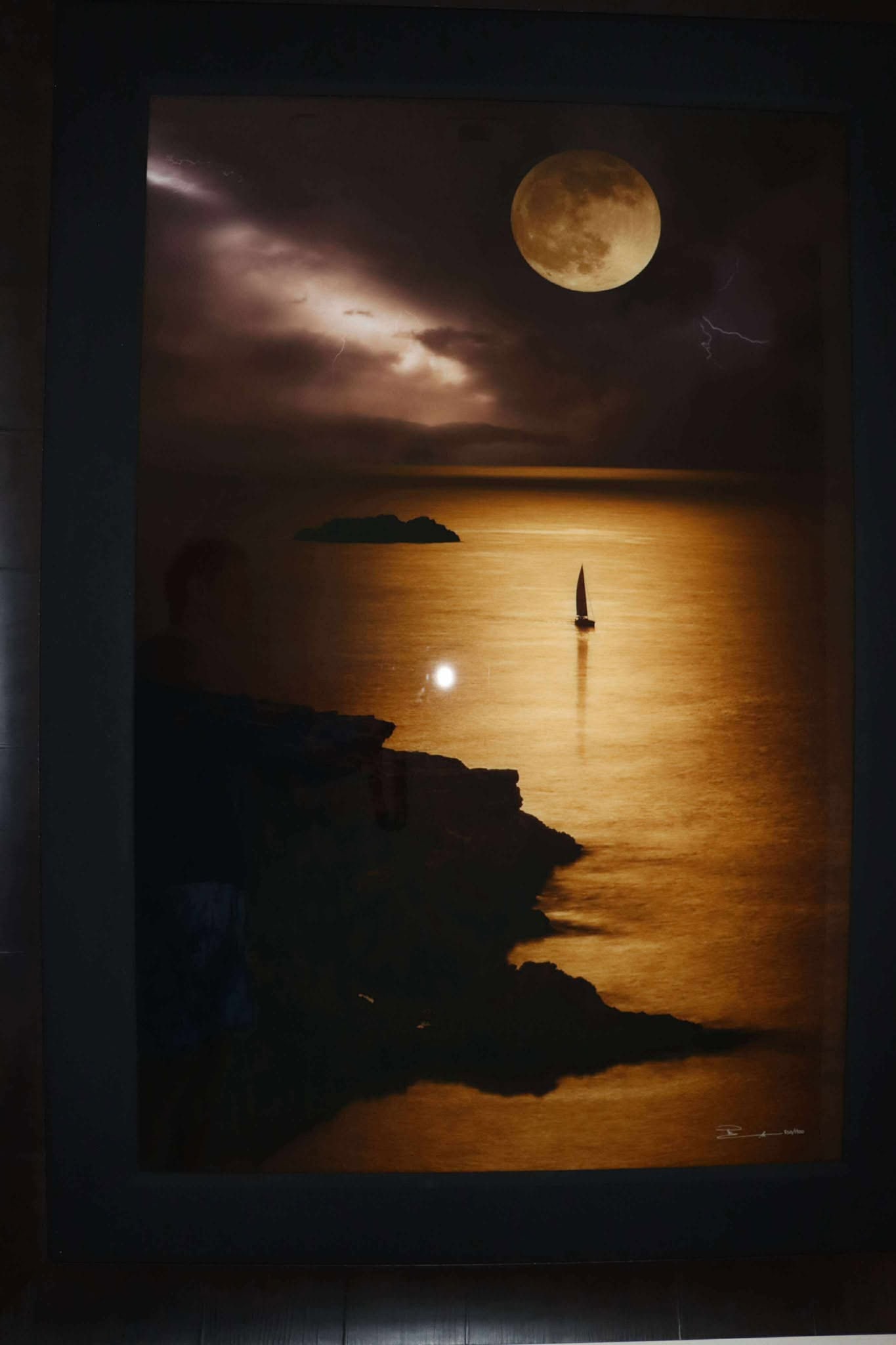 Peter Lik "The Perfect Storm": Peter Lik "The Perfect Storm" 56" x 76" limited edition acrylic