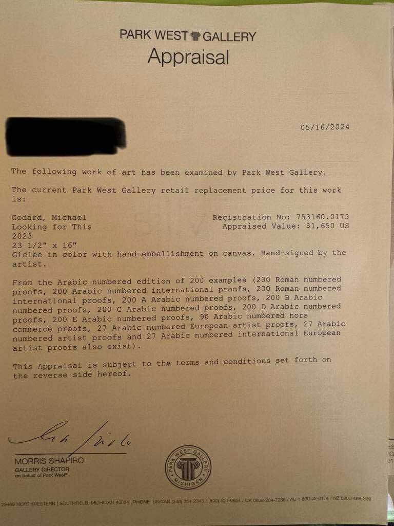 Michael Godard "Looking for This" - 2